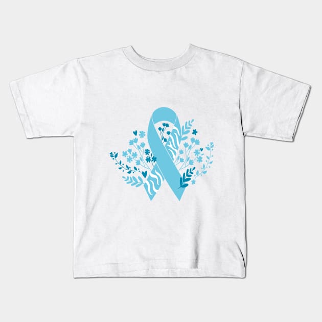 MALS Floral Ribbon (Large) Kids T-Shirt by NationalMALSFoundation